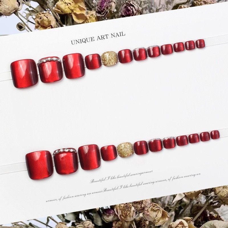 穿戴脚趾甲154夏天穿戴甲脚指甲贴片新款显白脚趾甲美甲贴片成品,淘宝优惠券,粉丝福利购,淘宝优惠卷