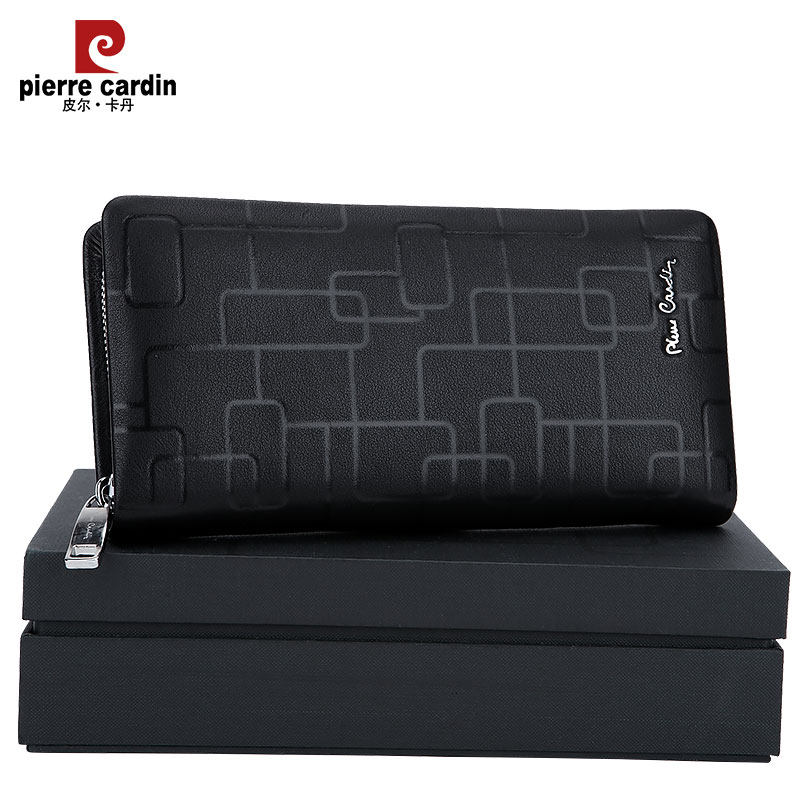 皮尔卡丹真皮男士手拿包潮男男包 酷正服饰男士包袋