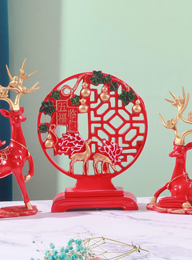 树脂装饰品创意简约居家鹿摆件