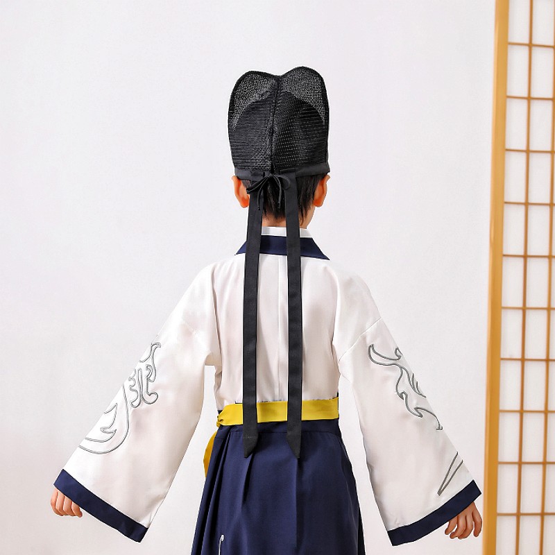 儿童成人唐制幞头帽子唐宋古装汉服帽首服飞鱼服丝网飘飘巾居士帽