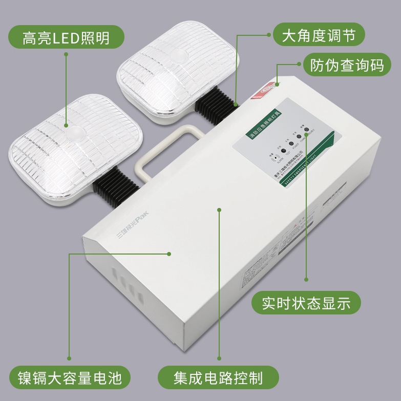 三雄极光led消防应急灯停电灯工程应急照明灯PAK-Y10-208A新国标 - 图0