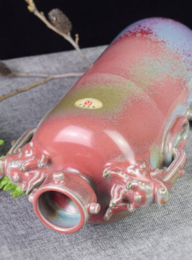 河南孔家钧窑瓷器礼品博古架摆件