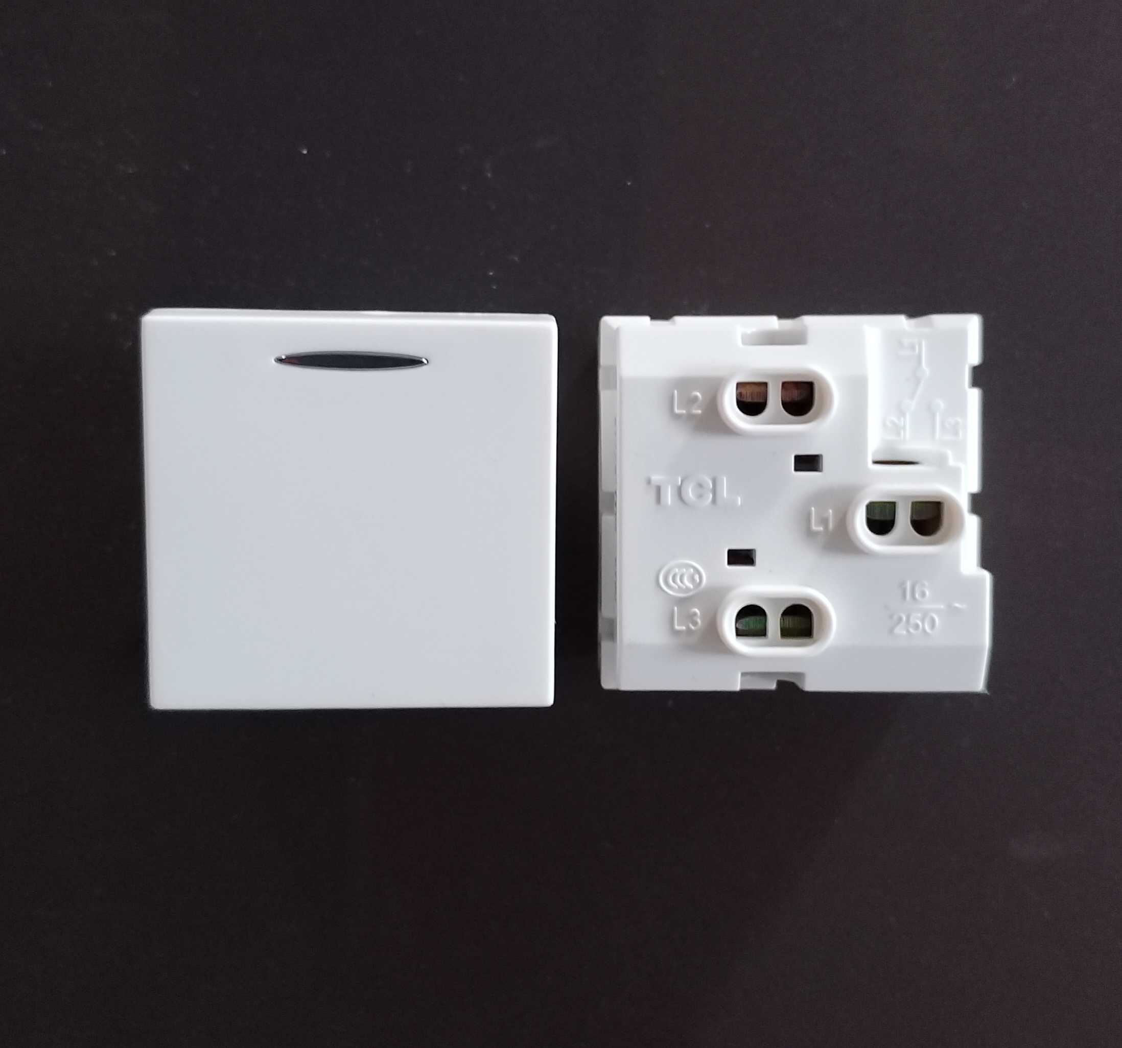 TCL国际电工Q系列开关模块功能键按键一开单控Q013一开双控Q014 - 图1