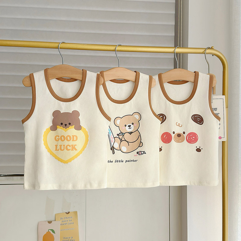 女童宝宝夏装背心婴儿男童纯棉无袖上衣新生儿0-5岁薄款吊带外穿,淘宝优惠券,粉丝福利购,淘宝优惠卷