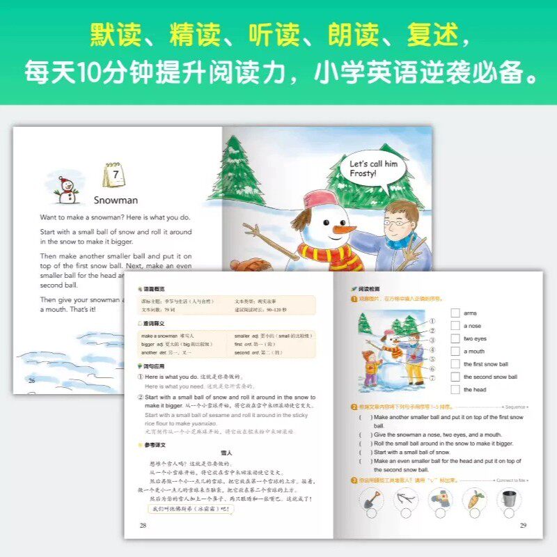 全套官方正版新东方超强英语阅读力每日一读初级中级高级学好英语零基础初级入门学英语少儿启蒙教材分级阅读小学课外书三年级四
