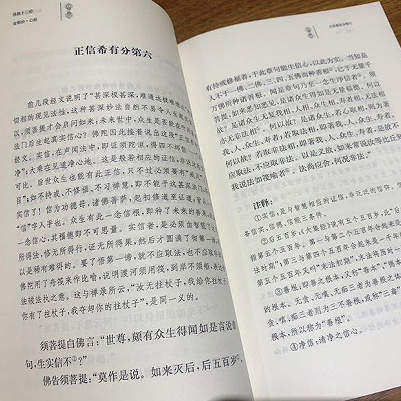 【共2册】心经金刚经注音诵读本+中华书局金刚经心经原文注释译文般若波罗蜜多心经拼音版国学入门佛学经典书籍正版博库旗舰店-图1