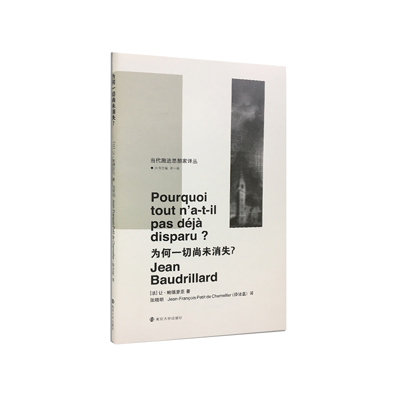 当代激进思想家译丛：为何一切尚未消失? 让·鲍德里亚 著  当代激进思想家译丛 法国思想家 哲学知识读物书籍 哲学书籍 - 图0