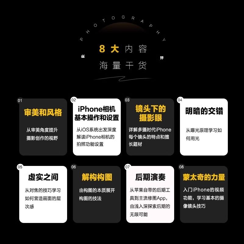 iPhone手机摄影指南 相机使用操作设置教程ios镜头曝光用光对焦构图后期修图软件app视频拍摄剪辑制作人民邮电出版社
