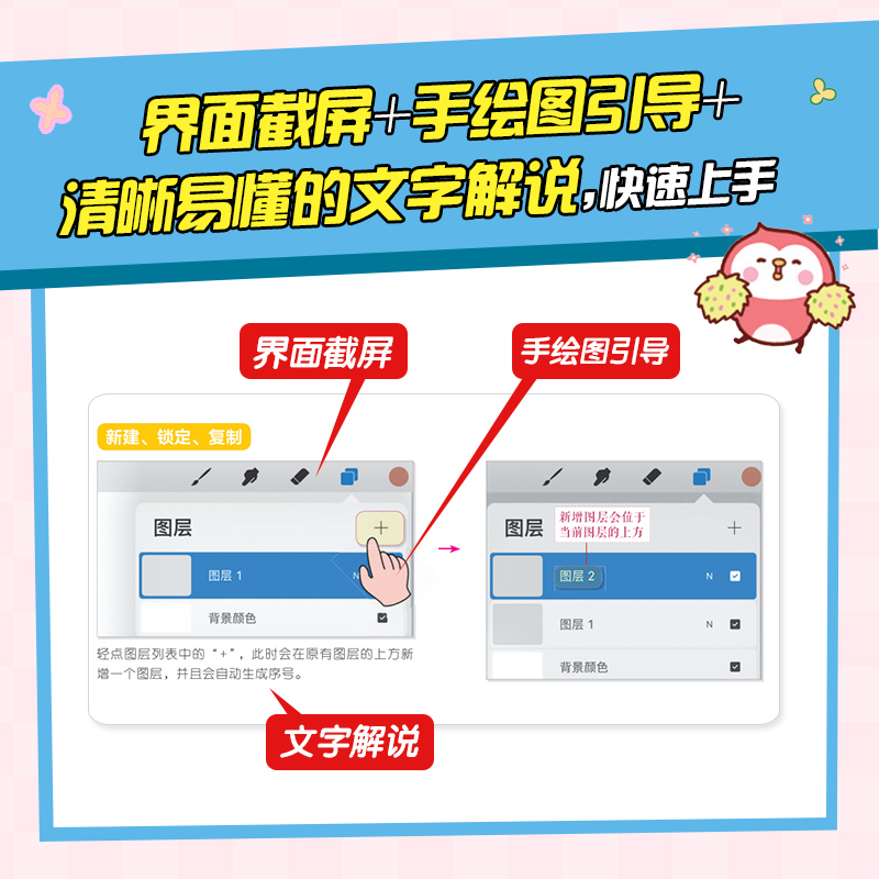 iPad Procreate绘画操作技法大全 ipad绘画教程书插画设计临摹画册板绘飞乐鸟国风动漫商业插画绘制实战-图1