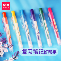 Fluorescent Pen Morning Light Students Mark Pen Color Multiple Color Marks Pen Pale color Department Highlights Scribe double Pen Speed Dry Large Capacity Press Style Make Notes Special Endorsements Deviner Multicolored