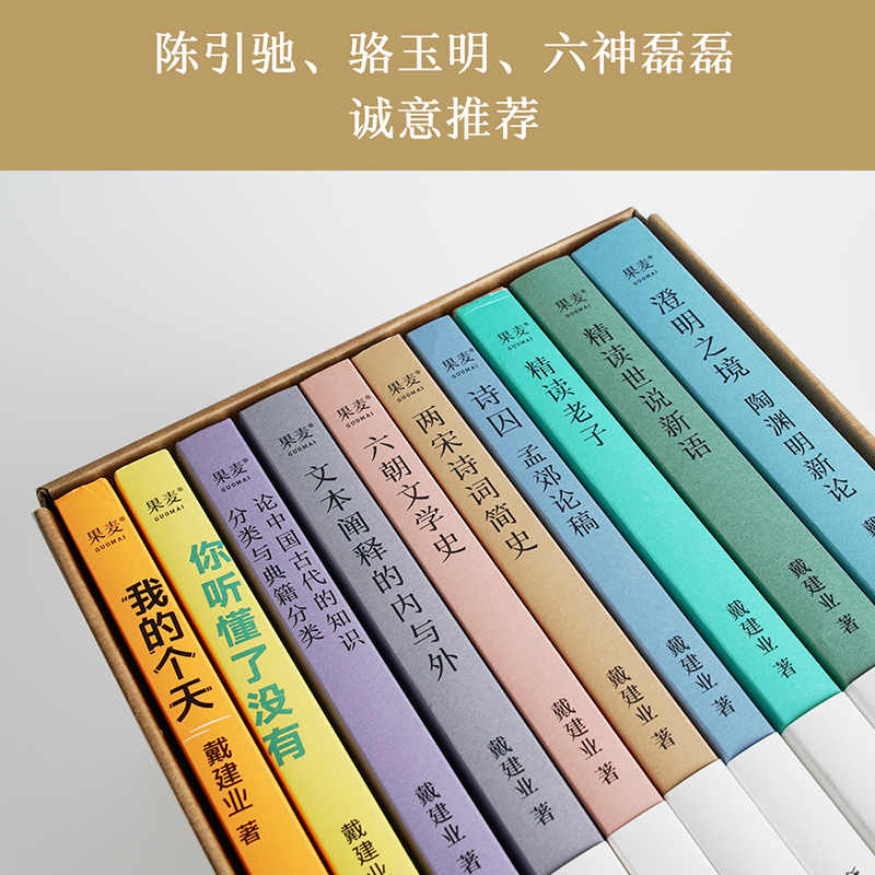 现货速发 戴建业作品集全套共10册 我的个天精读老子世说新语两宋诗词简史澄明之境六朝文学论你听懂了没有文本阐释的内与外畅销书 - 图1