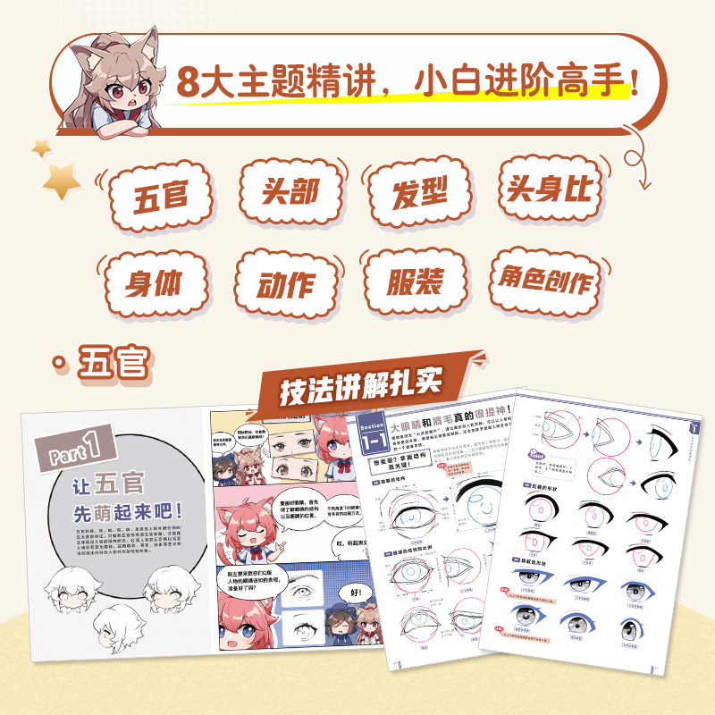 二次元萌系动漫插画实例教程 锌世界 锌之助Q版动漫绘画教程书漫画人物绘画入门自学手绘临摹画册自学教程人民邮电出版社畅销书籍 - 图2