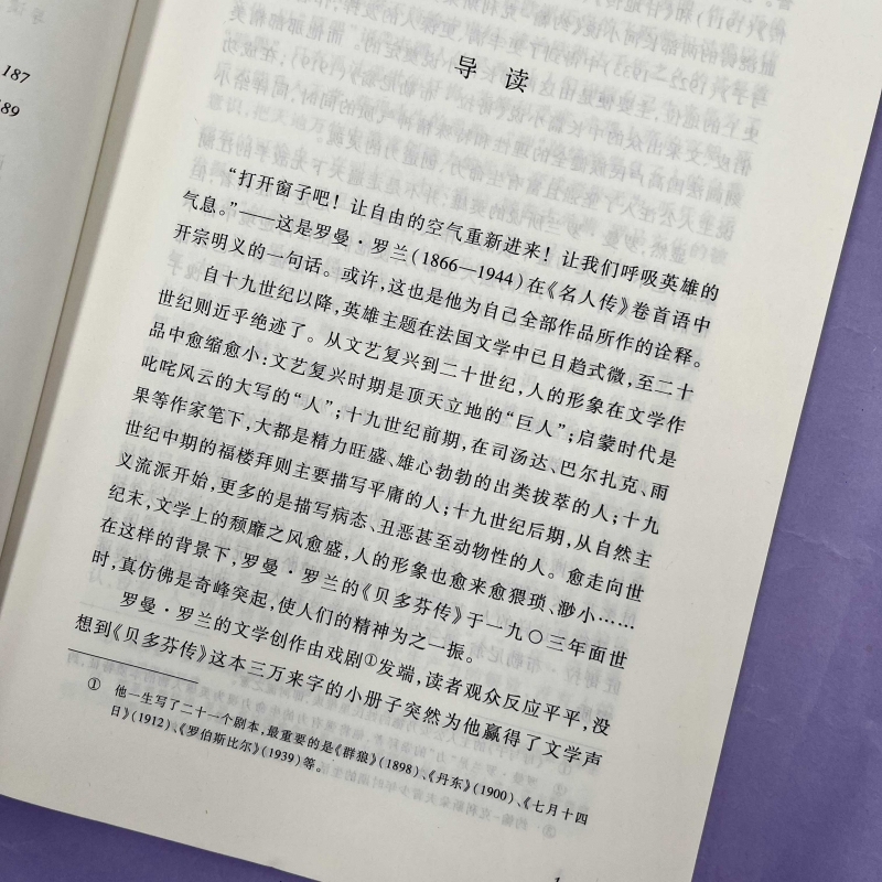 名人传 罗曼罗兰原著准备 人民文学出版社 八年级下册 初二初中生必读课外书籍世界文学名著 名家名译畅销书籍 新华书店 - 图3