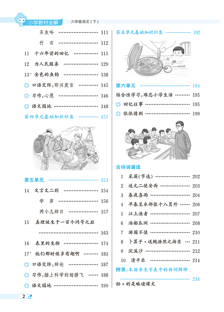 2024新版小学教材全解六年级上下册 语文数学英语6年级人教RJ版同步练习册测试题课本详解析讲解参考资料总复习训练解读辅导书 - 图1