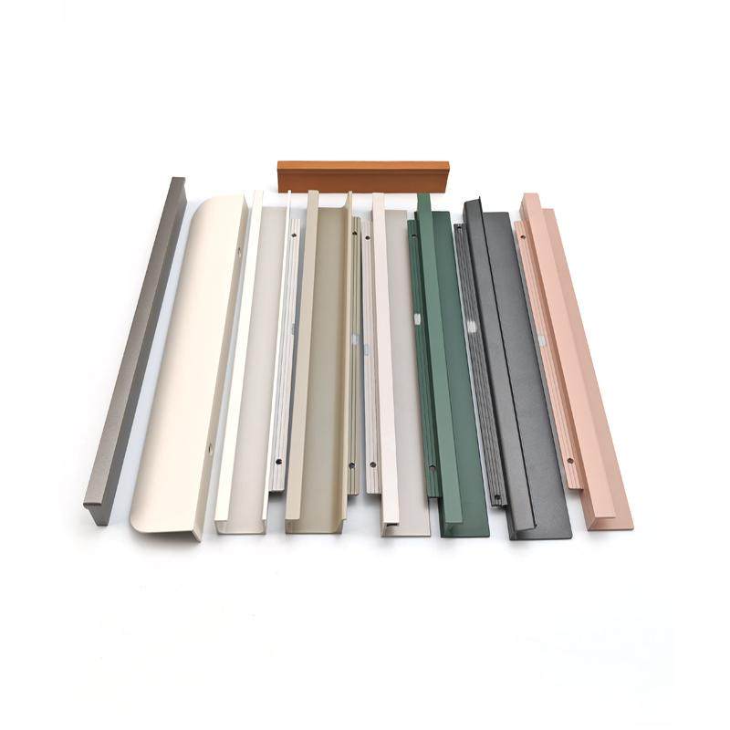 定制牛角子母GL型肤感同色抽屉柜门把手橱柜免拉手皮革衣柜挂衣杆,淘宝优惠券,粉丝福利购,淘宝优惠卷