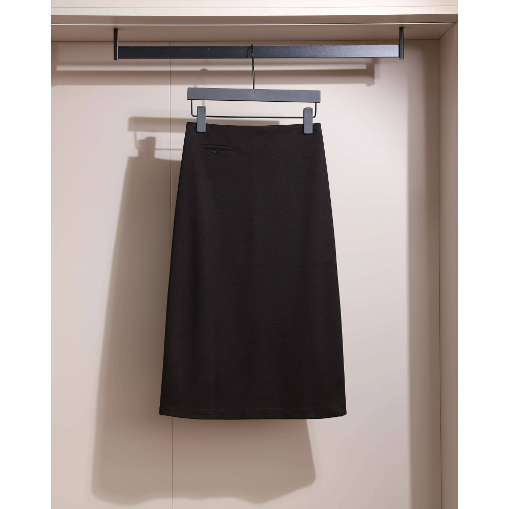 生哥家 断码清仓！秋冬女式后开叉气质百搭纯色显瘦毛呢a字半身裙,淘宝优惠券,粉丝福利购,淘宝优惠卷