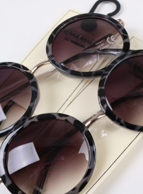 生哥家 白送一样！摩洛哥单！女大框圆框墨镜防紫外uv400太阳眼镜