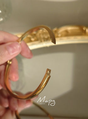 极简光面钛钢手镯不掉色