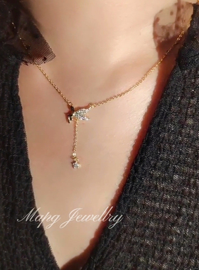 设计师mapg高级感镀真金长吊坠