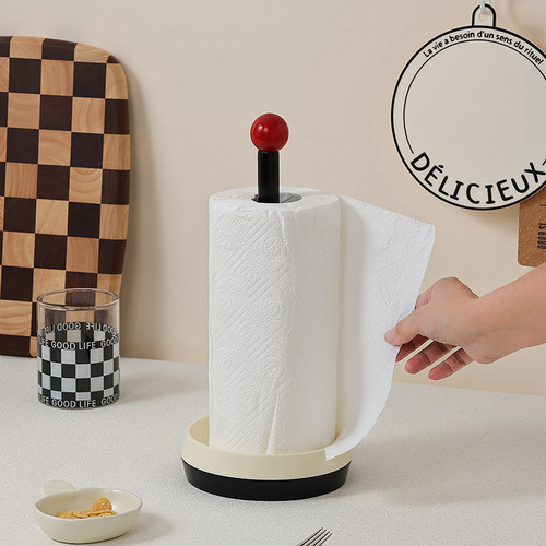 厨房纸巾架立式家用纸巾收纳架卫生间卷纸架置物架创意餐厅纸巾座-图0