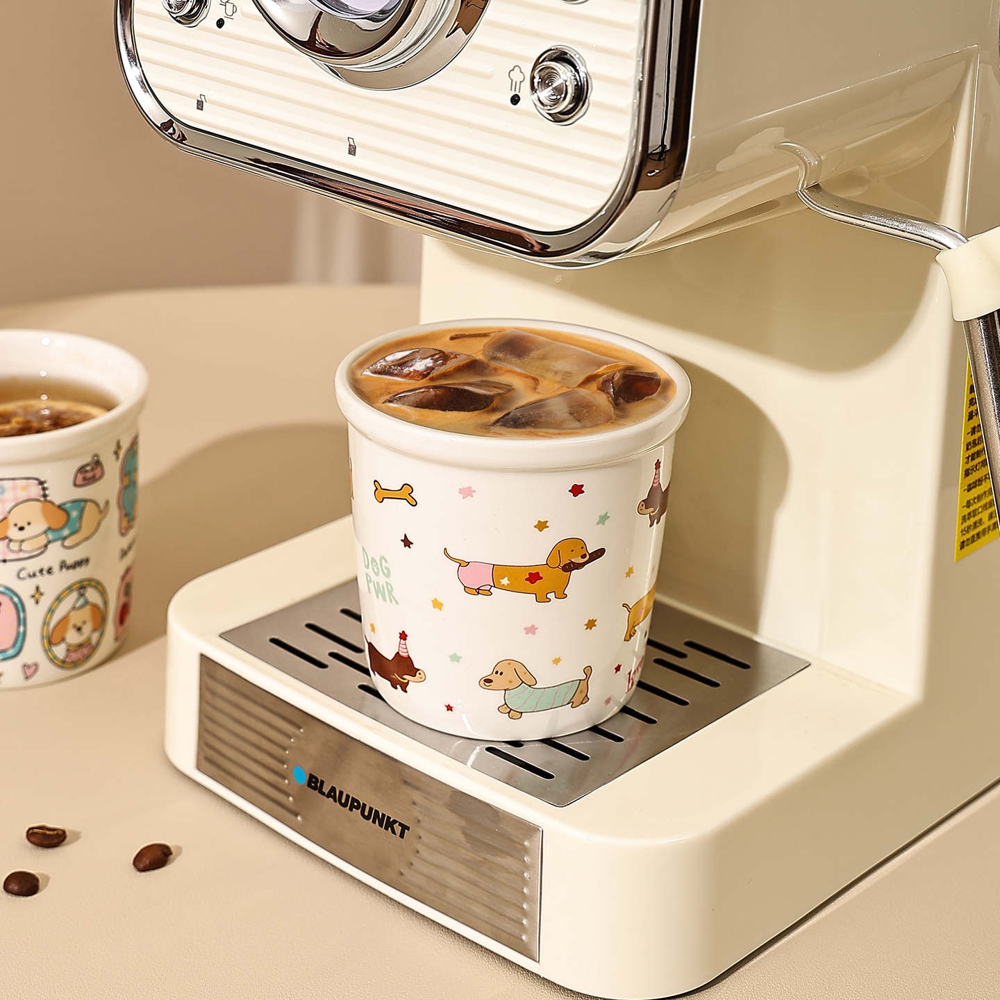 陶瓷手握杯女士高颜值特别好看的咖啡杯喝水杯子高颜值泡面碗汤碗 - 图1