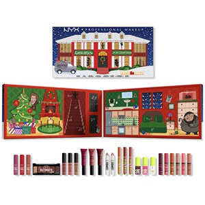 亏清！美国NYX 24年圣诞日历套装 24件套正装！唇油唇膏腮红眼影
