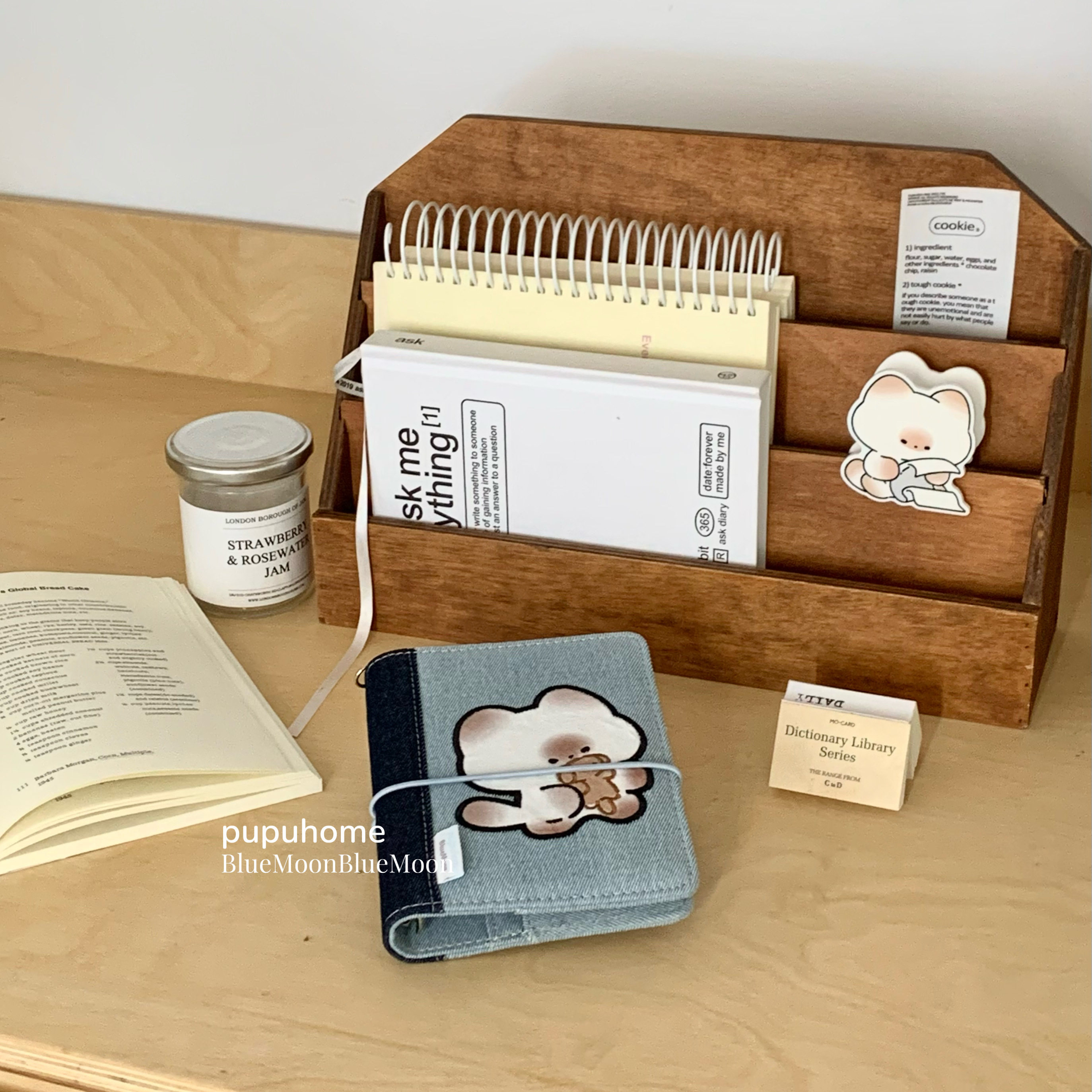 馒头猫pupu护照夹A7护照包手账本多功能活页夹保护套证件收纳包,淘宝优惠券,粉丝福利购,淘宝优惠卷