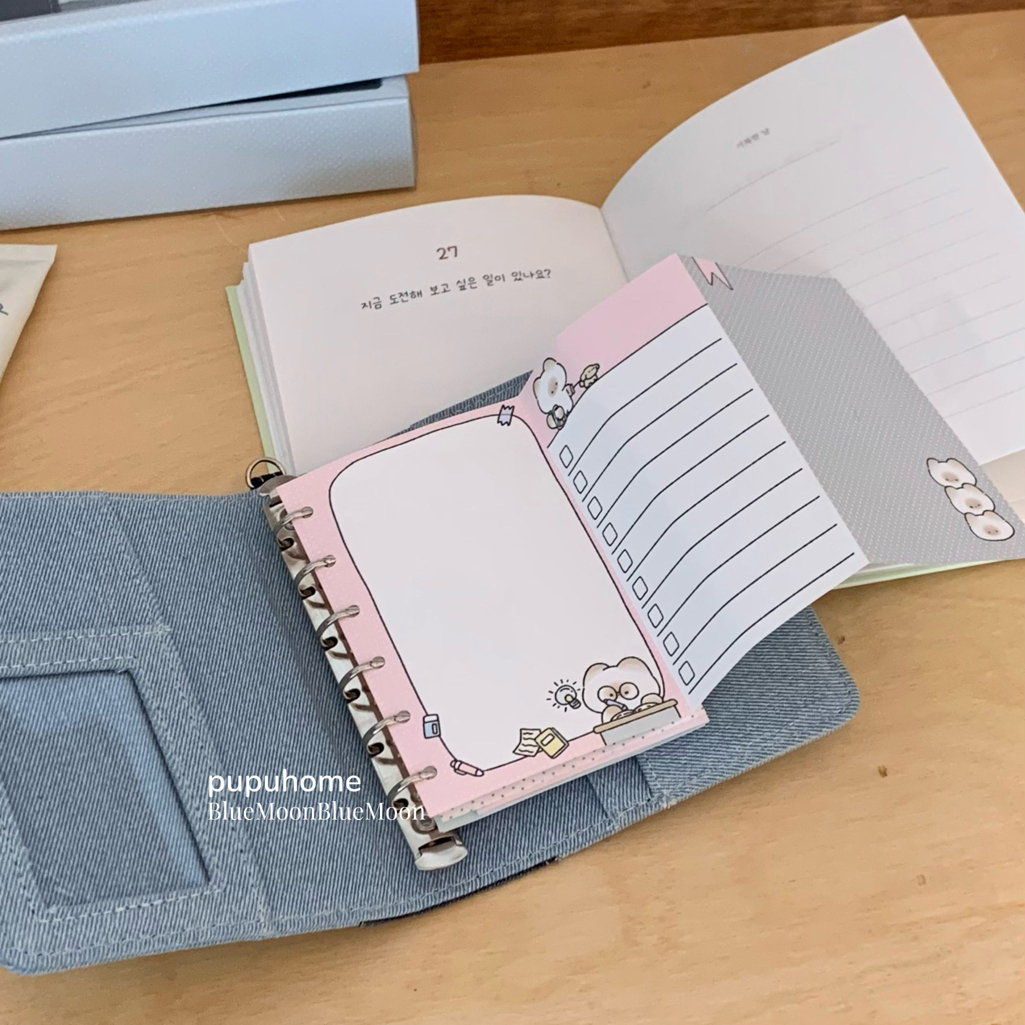 馒头猫pupu护照夹A7护照包手账本多功能活页夹保护套证件收纳包,淘宝优惠券,粉丝福利购,淘宝优惠卷