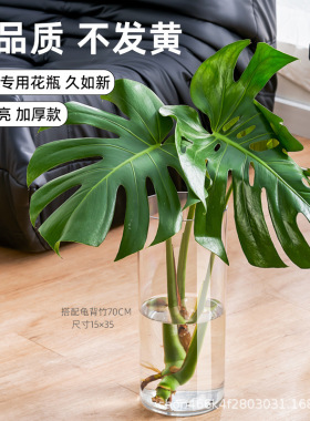 亚克力透明直筒花瓶大号