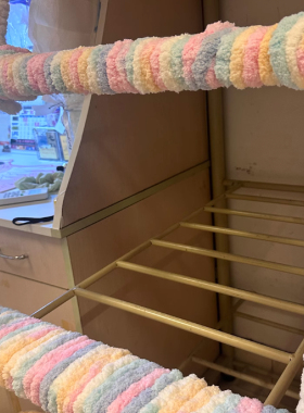 手工编织冰条线围巾毯宿舍防滑