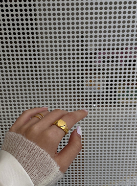 ntwstudio原创设计ins磨砂面戒指