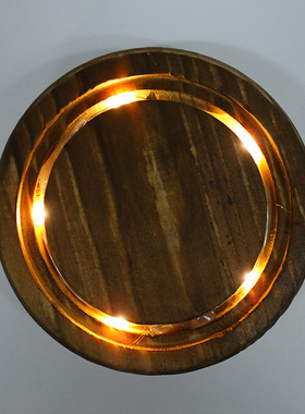 永生花玻璃罩展示盒发光手办干花