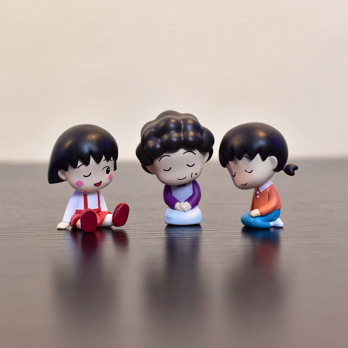 睡眠肩靠肩樱桃小丸子一家桌面居家摆件玩偶装饰手办模型散货盒蛋,淘宝优惠券,粉丝福利购,淘宝优惠卷