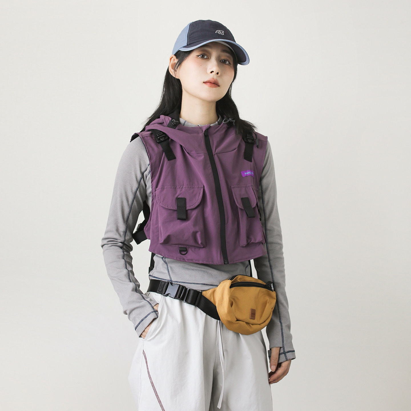 漫渡春季新款机能风连帽马甲男女宽松多口袋户外休闲背心百搭坎肩,淘宝优惠券,粉丝福利购,淘宝优惠卷