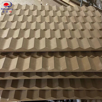 Sharp Corner Triangle Rugged Wave Plate Background Wall Square Solid Partition Engraving Decorative Wall Panel Indoor Exteriors Wall Panels