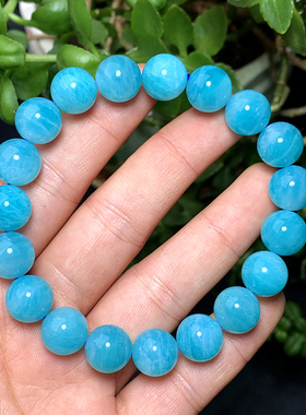 天然雪花天河石单圈手链男女通用