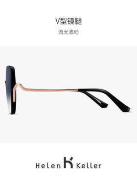 海伦凯勒墨镜潮流时尚个性大框防紫外线太阳镜眼镜女H2111