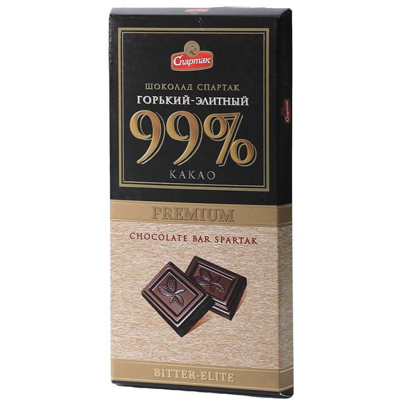 原装进口白俄罗斯黑巧克力斯巴达克纯可可脂56%72%90%99%无蔗糖-图3