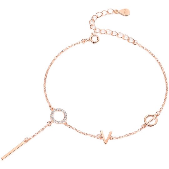 2022年新款手链纯银ins小众设计高端气质高级love生日礼物送女友