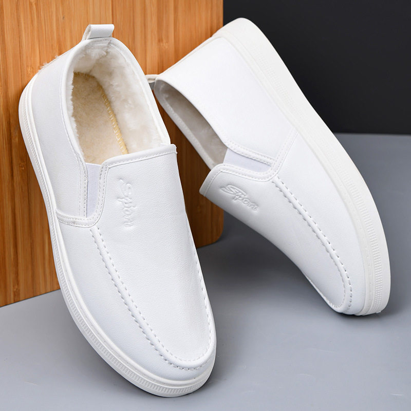 2025冬季棉鞋男加绒加厚保暖一脚蹬休闲鞋软底防滑医院护士工作鞋,淘宝优惠券,粉丝福利购,淘宝优惠卷