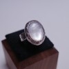 Made in Japan, Xubai original design s925 silver handmade hammered mother-of-pearl ring