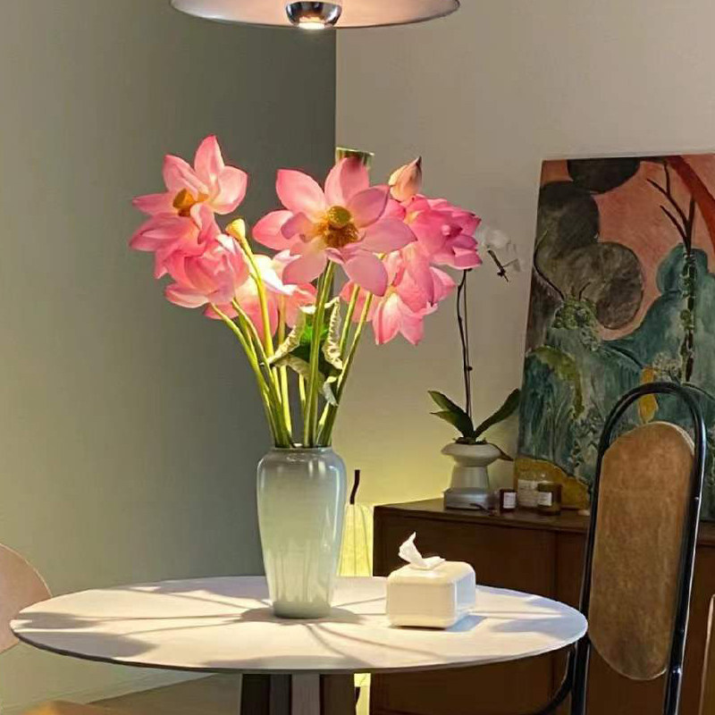 半夏森林夏季荷花鲜切枝超级植物七夕情人节礼物室内家用绿植