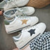 Giày đơn nữ 2019 mùa hè mới phiên bản Hàn Quốc của giày da thoáng khí thấp giúp giày đế bằng màu trắng giày thể thao nữ - Giày cắt thấp giày vascara Giày cắt thấp