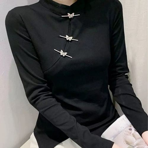 合金一字锁扣新中式盘扣西服大衣衬衫金属对扣拧扣转扣服饰领扣钮 - 图2