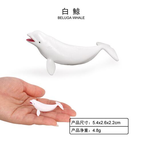 儿童玩具迷你海洋生物模型仿真动物鲸鱼鲨鱼海龟海豚动物套装摆件 - 图2