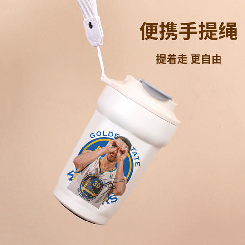 2026库里杯子二次元原创同人谷子篮球球迷周边喝水杯不锈钢咖啡保 - 图0