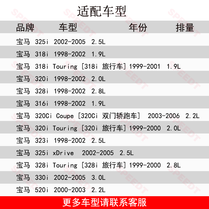 SPEEDT高流量空气滤芯进气风格适配宝马3系325/330 M3 X3 E46 E83 - 图0