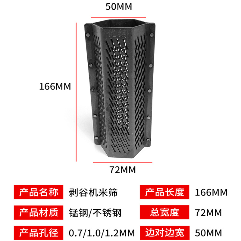 好运来农友剥谷机精米机40型碾米剥壳机衡通原装配件米筛瓦筛筛网 - 图1