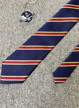 木村叔dk日系三色红蓝黄条纹领带学院风校供感衬衫制服jk领带小物