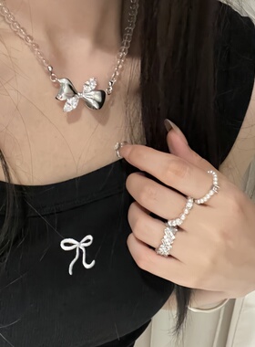 冰凉水晶珠子项链高级感ins颈链